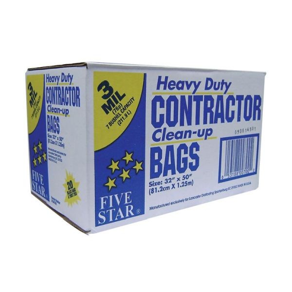 Heavy Duty Contractor 20 Bags/3MIL (32 by 50)