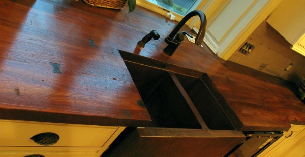 Wood-finish COuncrete Counter, by Jeff Kudrick, Randolph, N.J.
